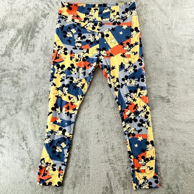 Lularoe Disney Mickey Mouse Old Cartoon Style Leggings Multicolor Tall & Curvy